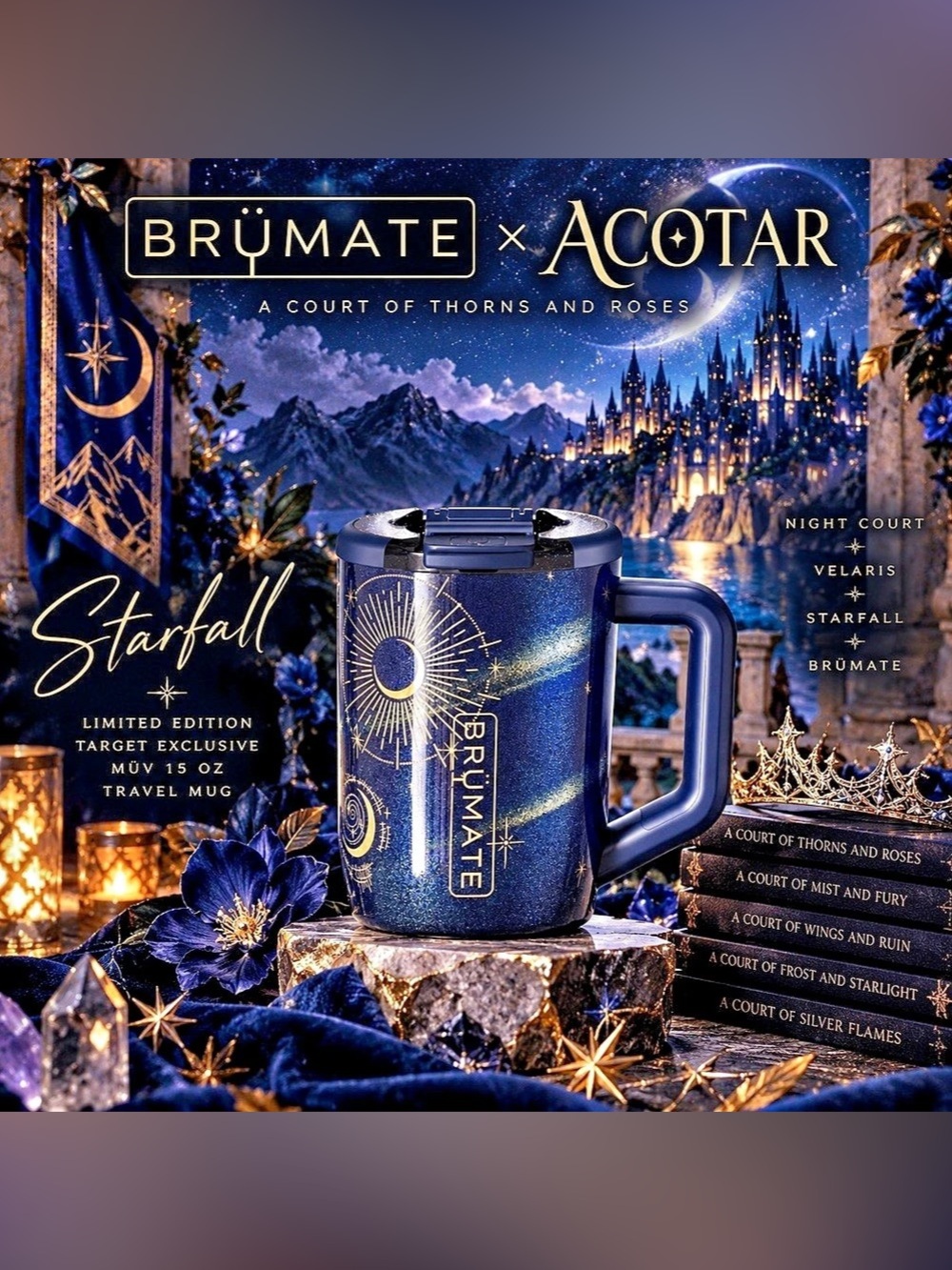 BrüMate x ACOTAR Starfall Müv 15oz Target Exclusive IN HAND